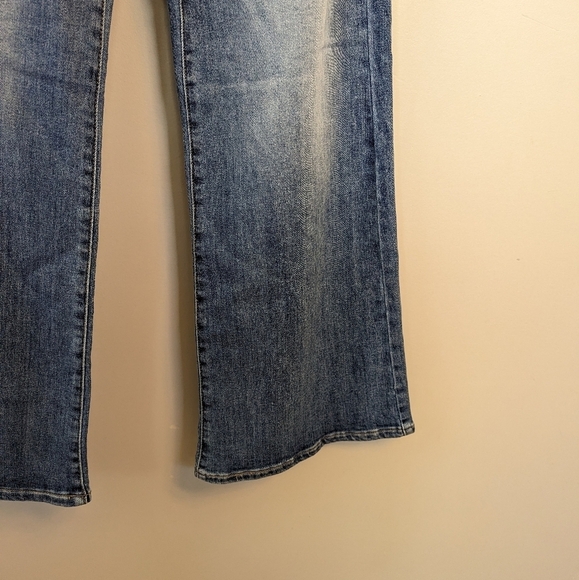 Risen Jeans Jane Mid Rise Fold Over Wide Leg Jeans Size 2X - Picture 7 of 10